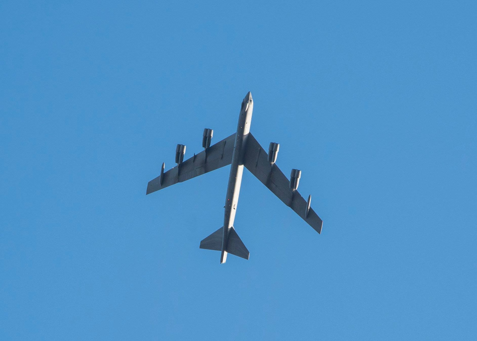 The 381st Training Group celebrated its 76th birthday with a B-52 flyover, Nov. 7, 2018 at Vandenberg Air Force Base, Calif. The 381st TRG is the gateway into the U.S. Air Force for Airmen entering the space, missile, or missile maintenance career fields.(U.S. Air Force photo by Senior Airman Clayton Wear/Released)