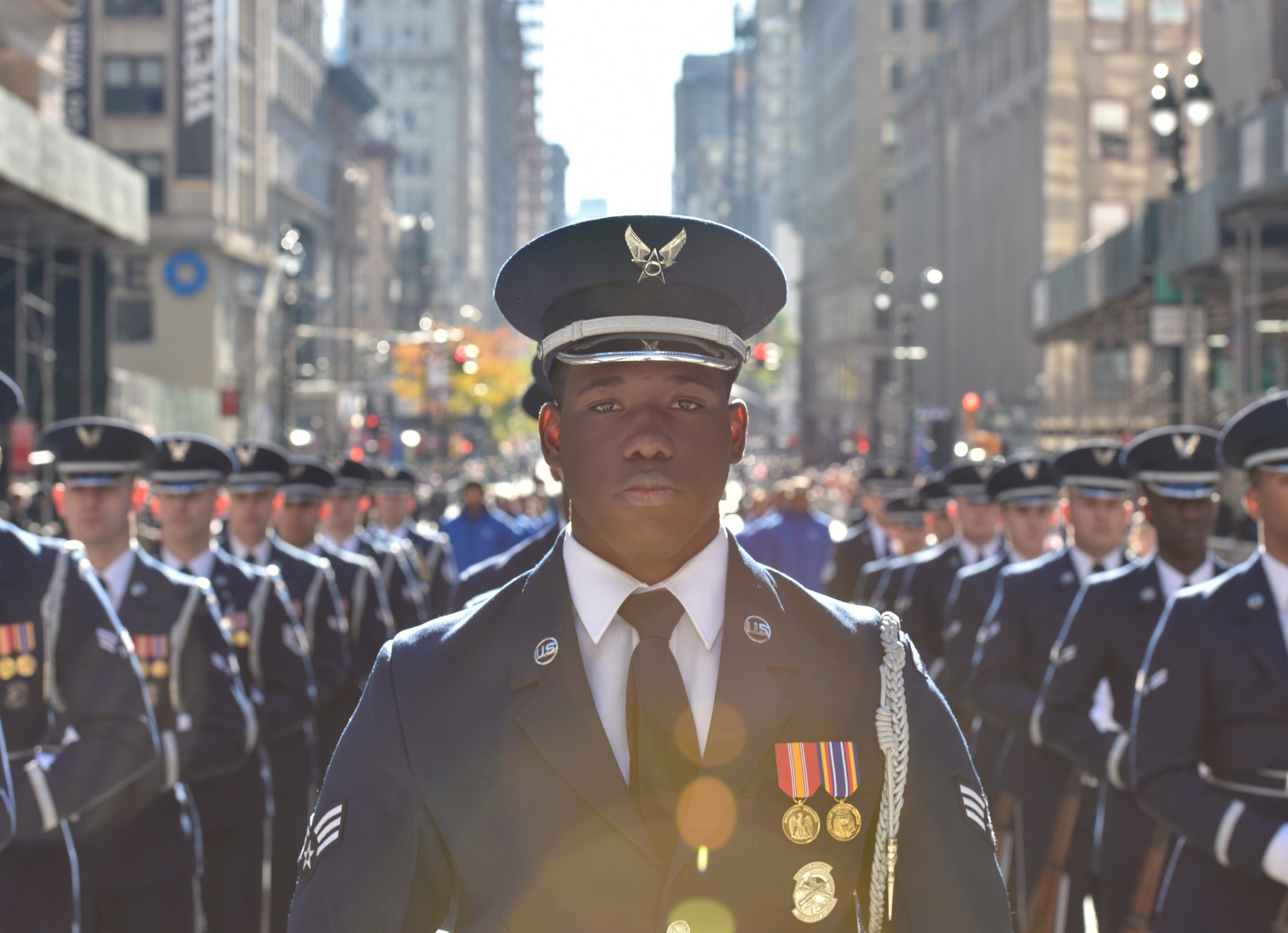 The Honor Guard performs