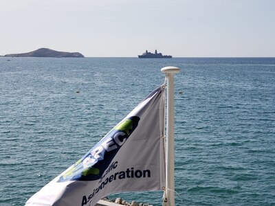 USS Green Bay arrives in Port Moresby