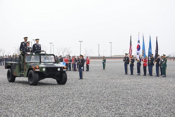 United Nations Command, Combined Forces Command, and United States Forces Korea welcomes new commander Gen. Robert B. Abrams, and bid farewell to Gen. Vincent K. Brooks during a change of command ceremony.