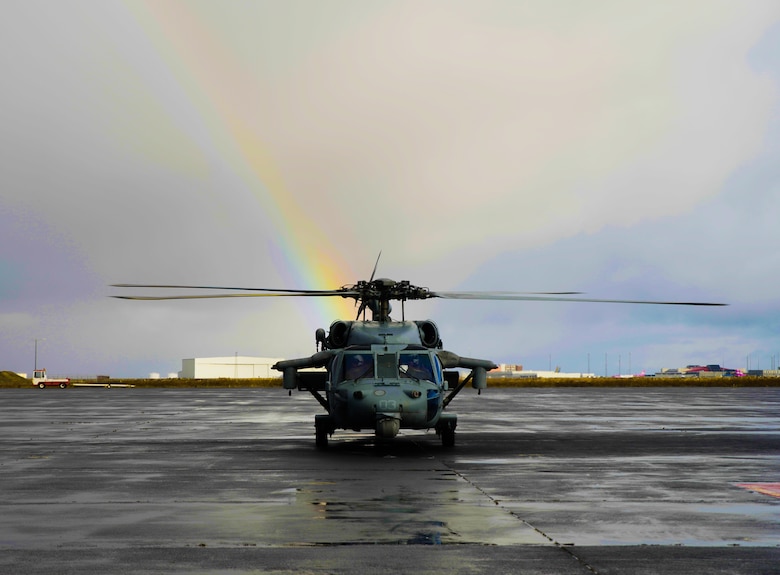 U.S. Navy pilots land the  MH-60S Sea Hawk helicopter during air assault training at Keflavik Air Base, Iceland, Oct. 17, 2018,.during Exercise Trident Juncture 18.Trident Juncture training in Iceland promoted key elements of preparing Marines to conduct follow-on training in Norway in later part of the exercise.