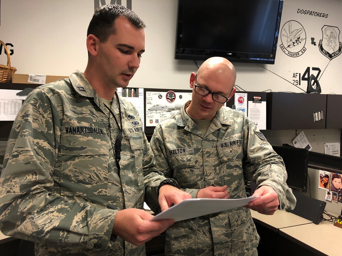 Capt. Ryan M. VanArtsdalen reviews depot processes