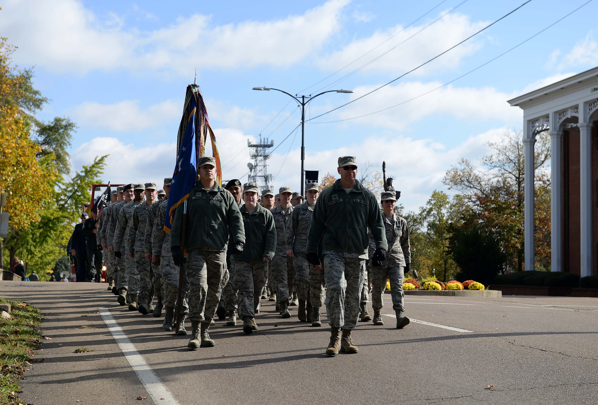 Columbus AFB, city host parade, ceremony to celebrate veterans