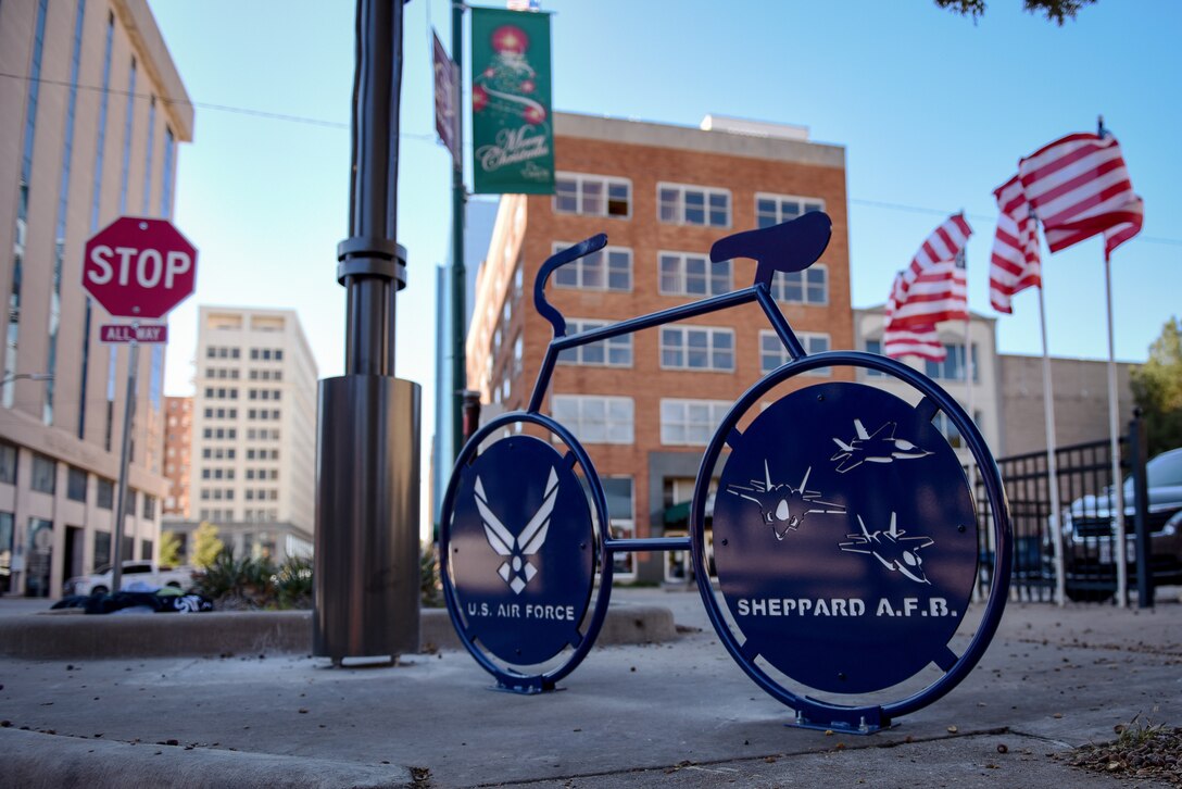 Bike rack honors SAFB, AF