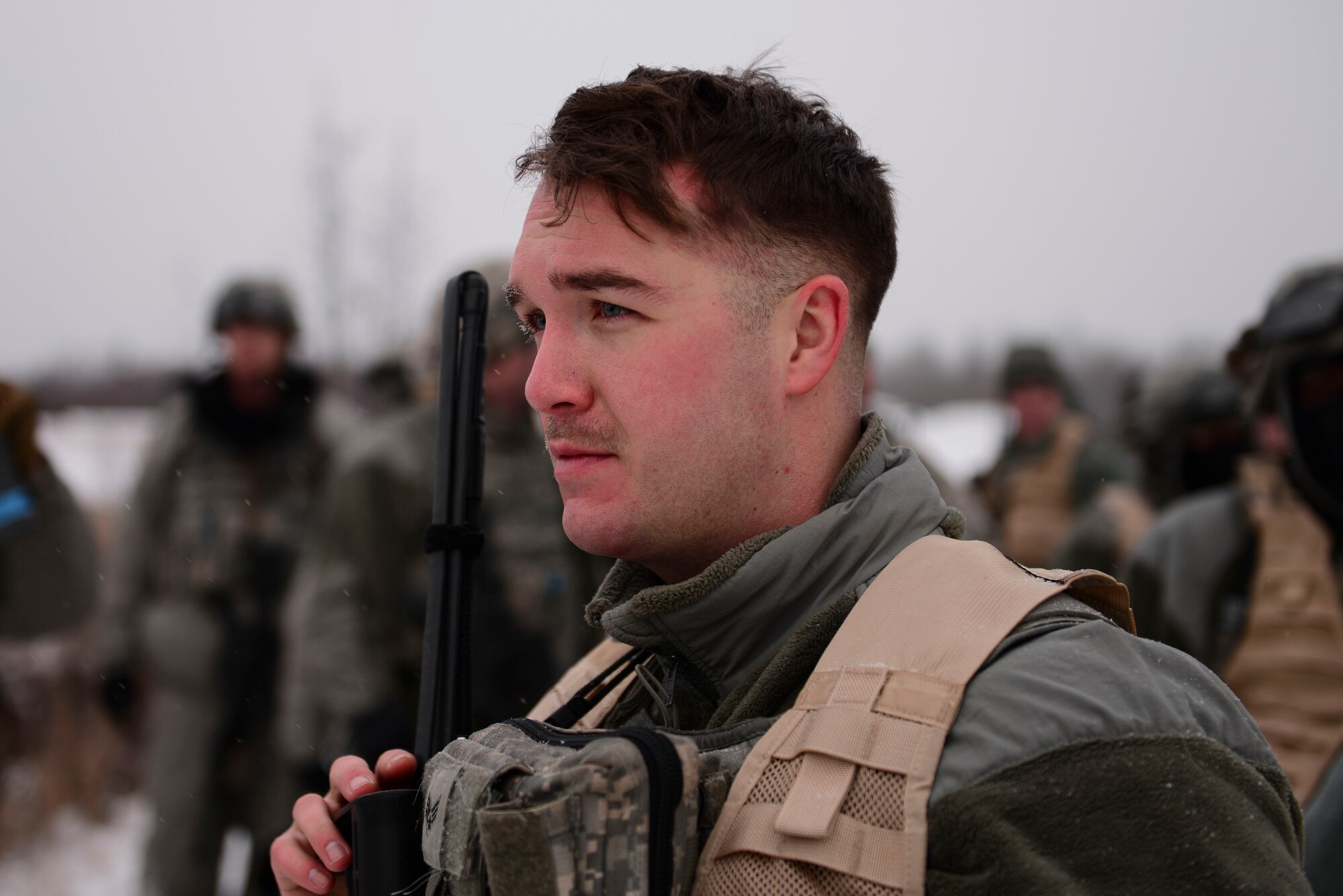 During the exercise, SFS Airmen defended their camp from opposing forces.