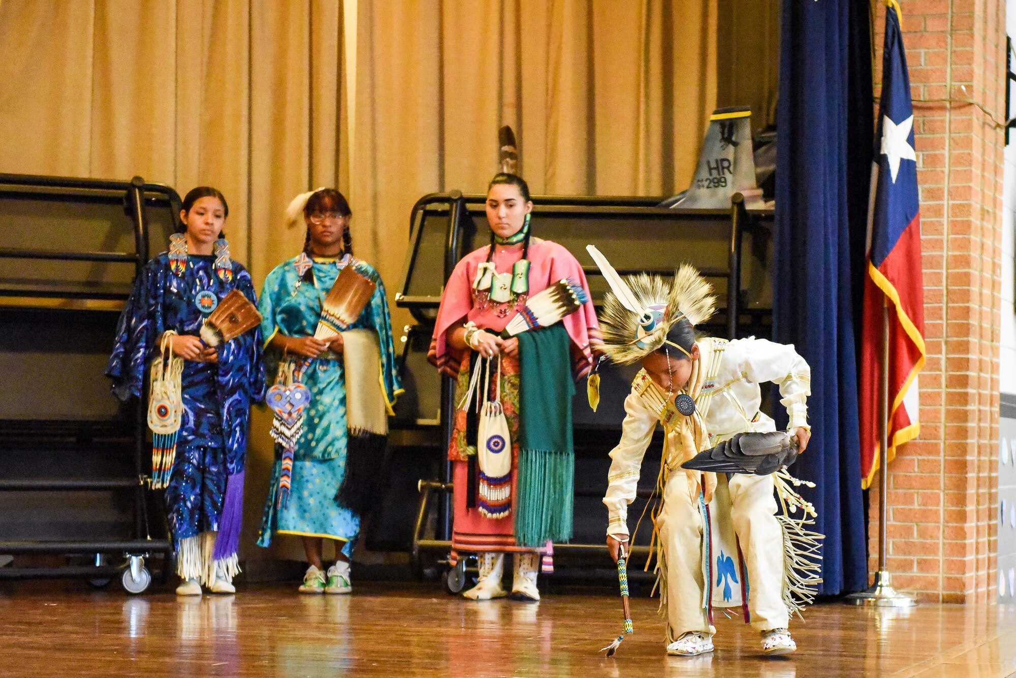 Comanche Nation Youth Dancers perform at Sheppard Elementary