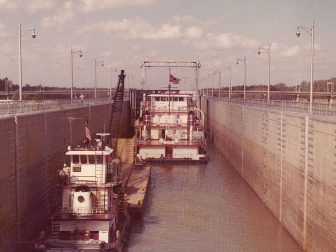 At work on the M/V Mississippi IV