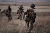 Members of the 341st Security Forces Group practice a launch facility recapture during Global Thunder 19, Oct. 30, 2018, at Malmstrom Air Force Base, Mont.
