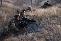 Members of the 341st Security Forces Group practice a launch facility recapture during Exercise Global Thunder 19, Oct. 30, 2018, at Malmstrom Air Force Base, Mont.