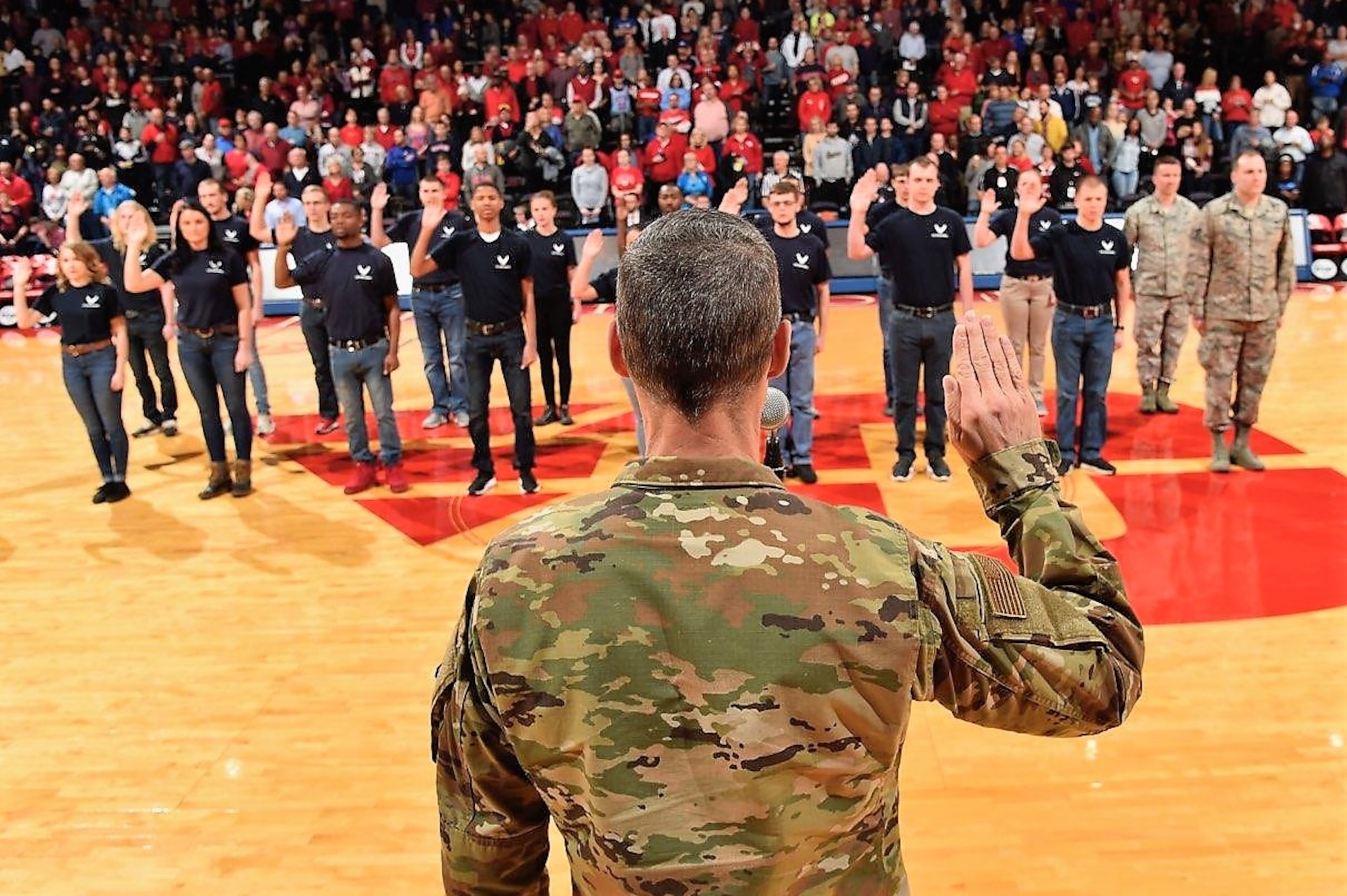 Annual military appreciation game hosted by the University of Dayton men’s basketball