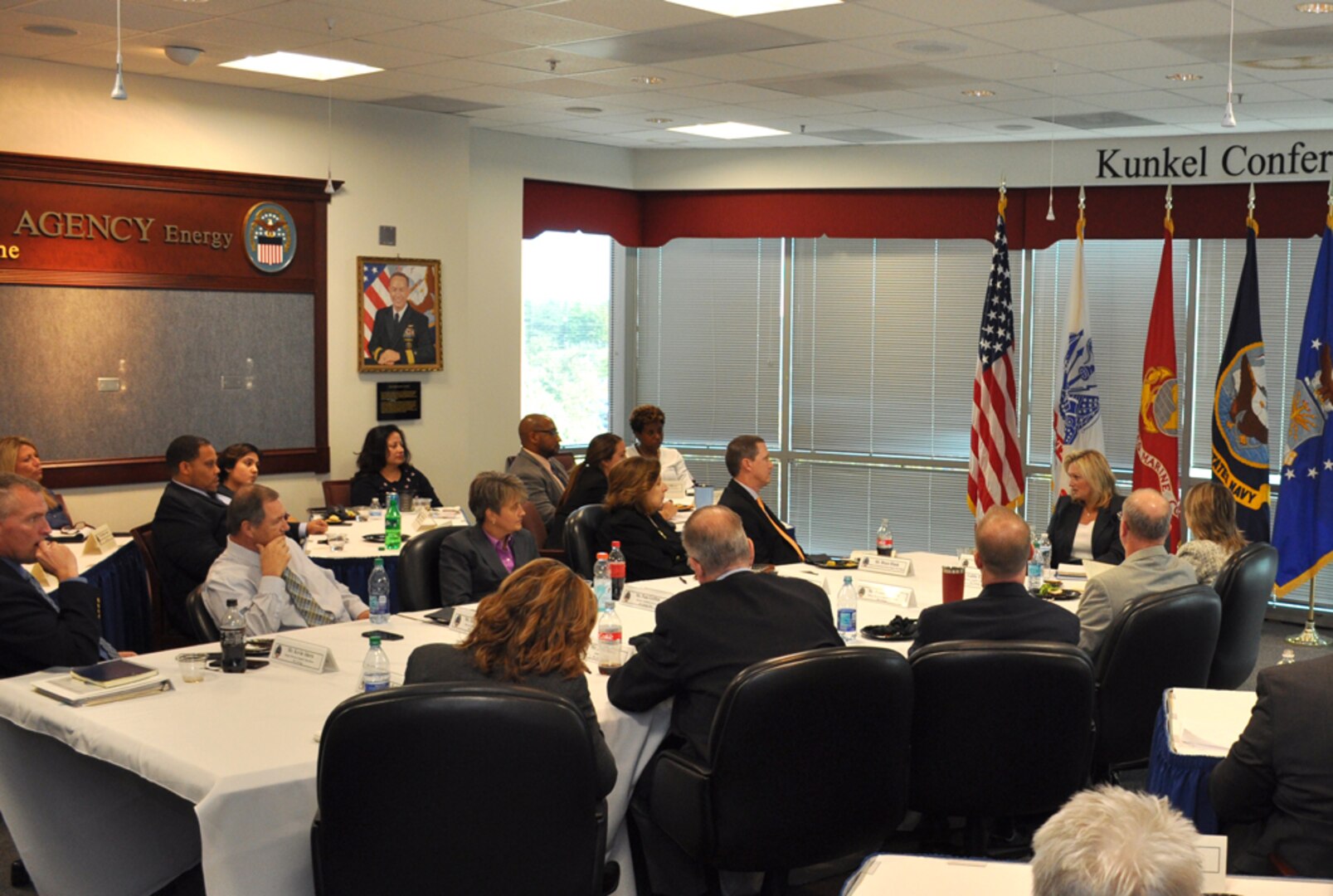 Defense Logistics Agency Energy acquisition professionals participate in a mentoring session