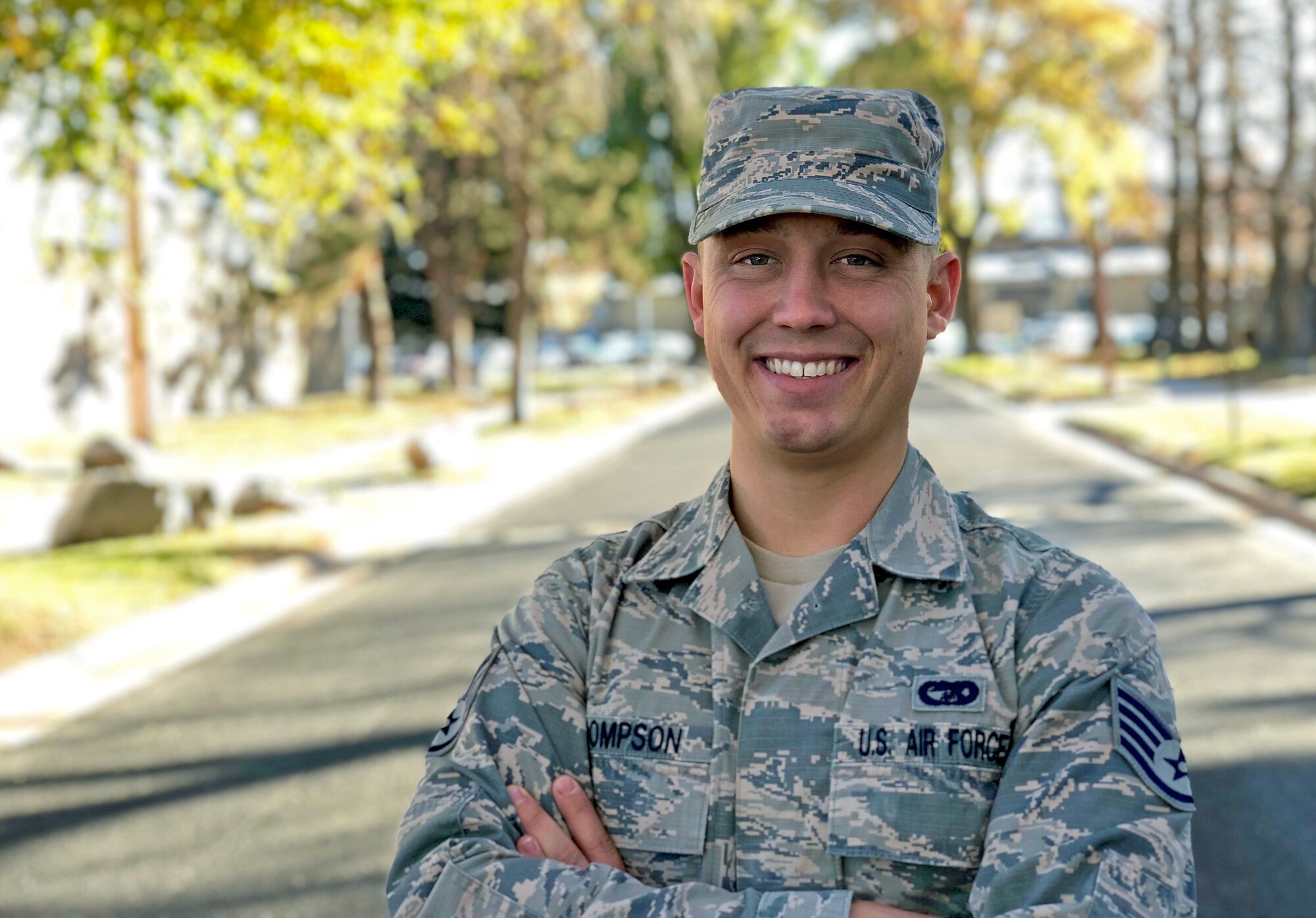Staff Sgt. Kannon Thompson, Air Force reservist in the Hill Consolidated Command Post