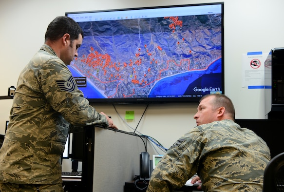 195th ISRG provides intelligence support for Camp and Woolsey Fires