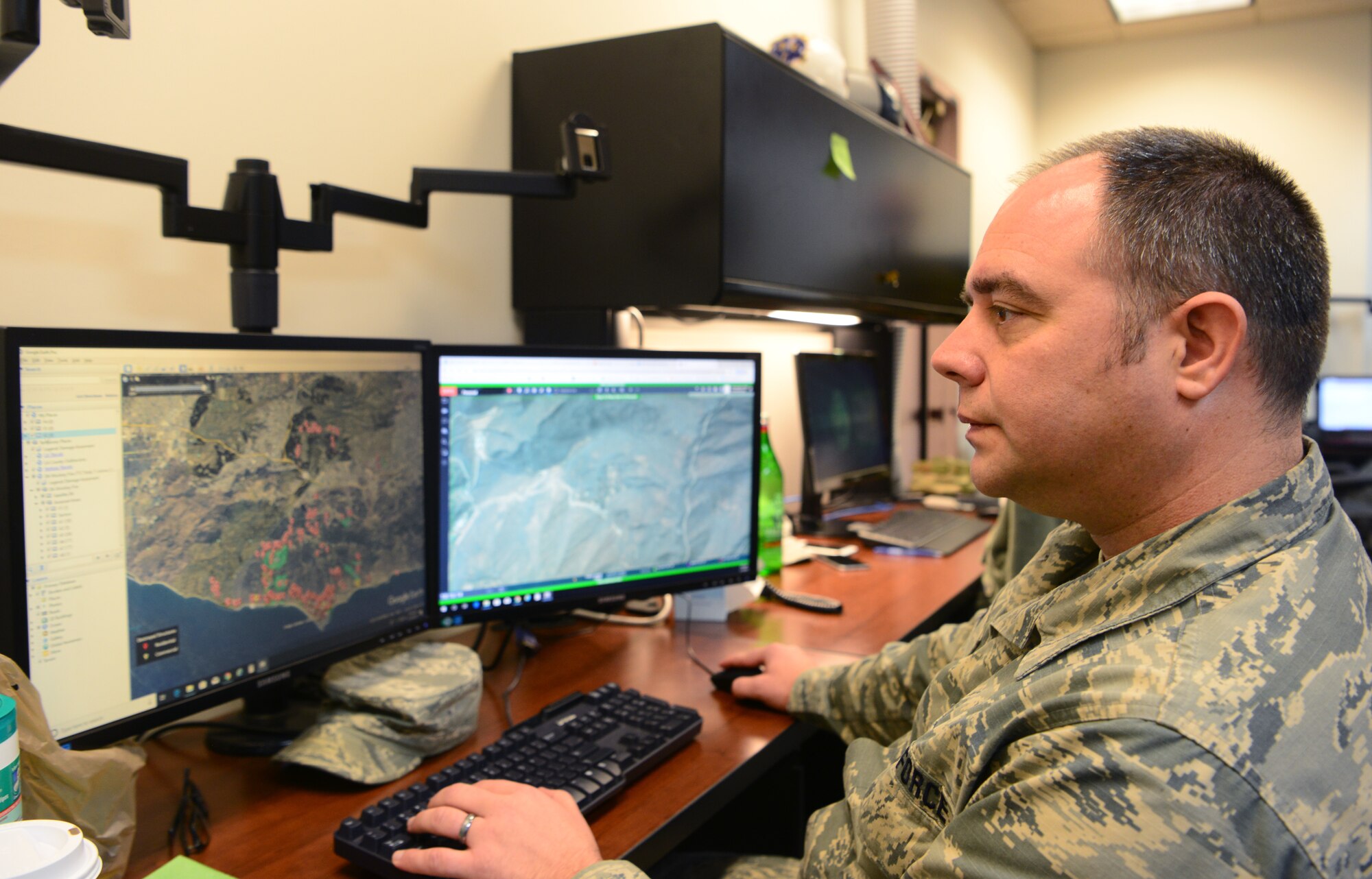 195th ISRG provides intelligence support for Camp and Woolsey Fires