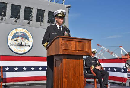 USS Blue Ridge Changes Command