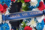 Military personnel and members from the community attended a wreath presentation ceremony at The Alamo in San Antonio Nov. 10. The ceremony was part of the Veterans Day parade held to honor veterans and current active duty Soldiers, Airmen, Sailors, Coast Guardsmen and Marines.