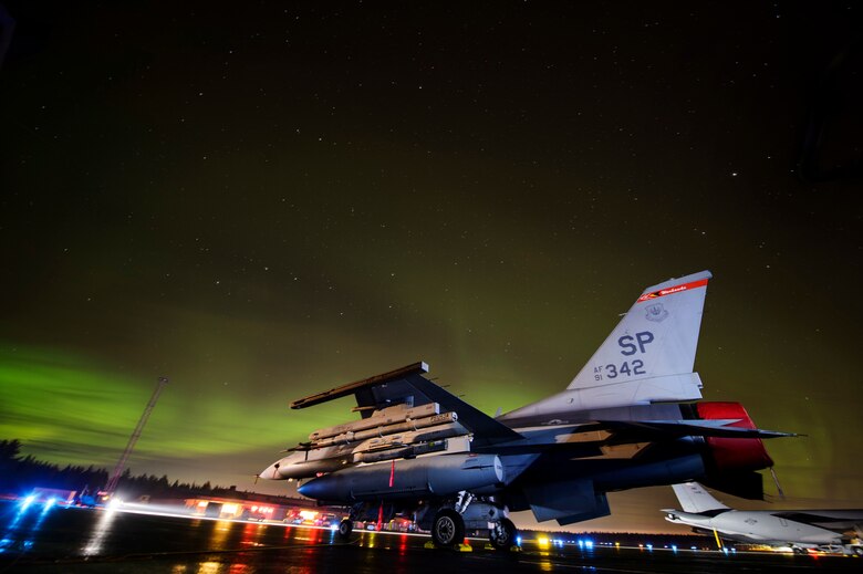 An F-16 Fighting Falcon