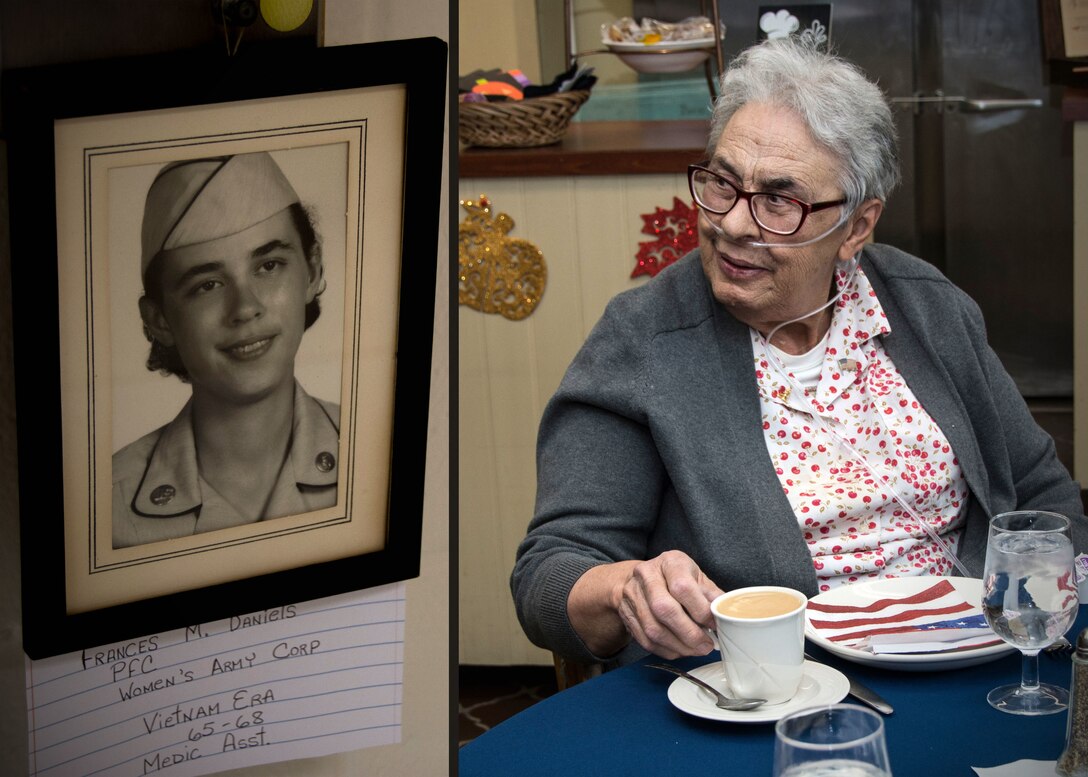 Frances Daniels who served as a medical assistant in the Women’s Army Corps
