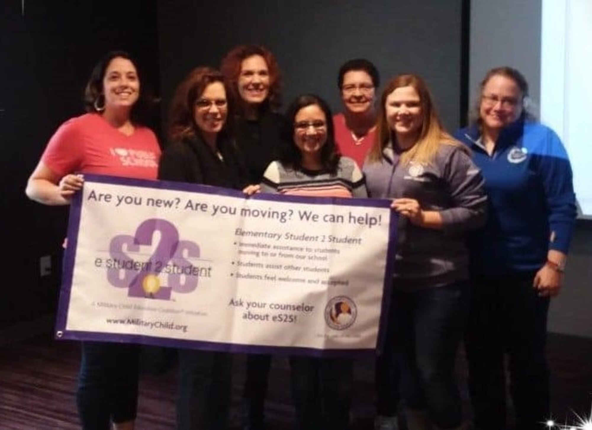 The elementary Student 2 Student team from Peter Sarpy Elementary poses for a photo in November 2018 at the Beardmore Event Center in Bellevue, Nebraska. The two day training was led by MCEC instructors Barbara Britt and Julie Mittelstaedt to the teams from Offutt, Bellevue Public Schools and Papillion LaVista Community School District. (Courtesy photo)