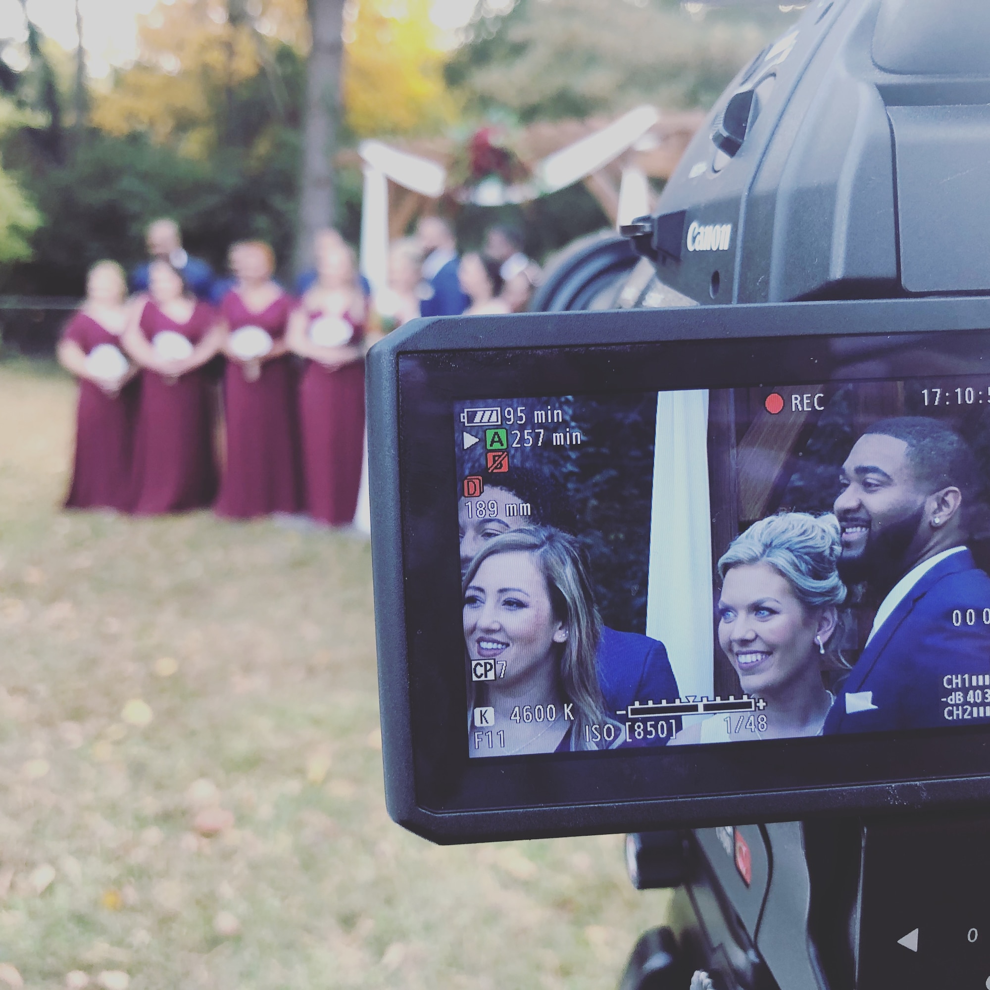 A behind the scenes photo of a Tennessee wedding taken by Senior Airman Daniel Gonzalez Hernandez in 2018.