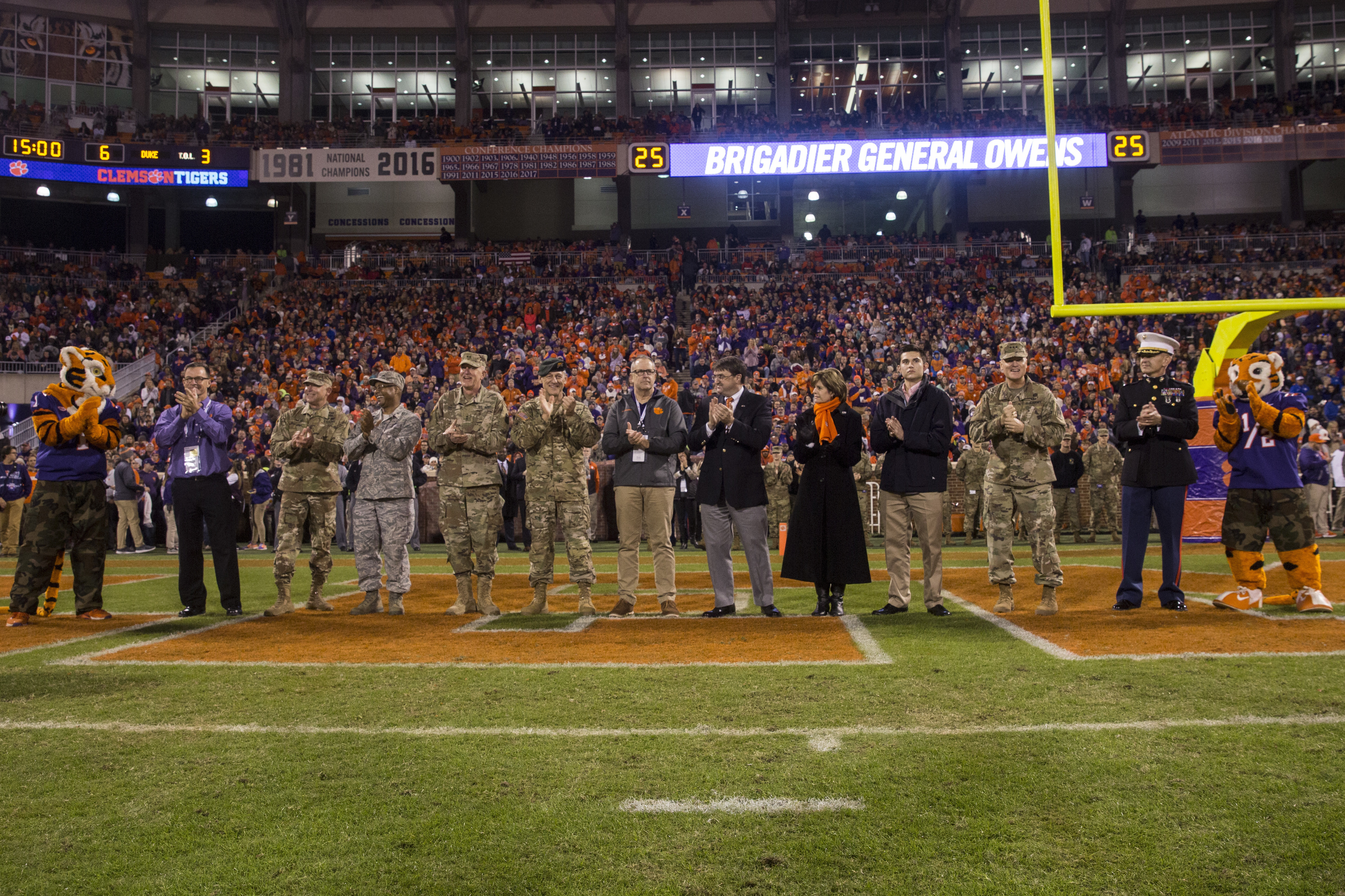 Marines Attend Clemson University Football Game