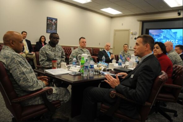 Air University President and Commander Lieutenant General Anthony Cotton visited the Air Force Culture and Language Center Wednesday morning. During a briefing, he described the center’s work as “very beneficial”.