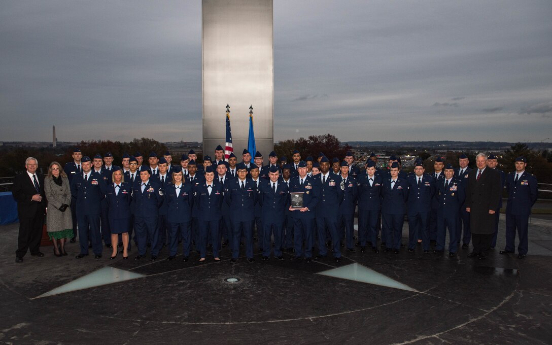 The Air Force Historical Foundation selected the 1st Fighter Wing as the 2018 recipient of the Lt. Gen. James H. “Jimmy” Doolittle Award at the Air Force Memorial in Arlington, Virginia, Nov. 13, 2018.