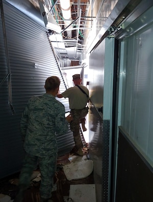 A team from the 96th Medical Group provides aid to Tyndall AFB after Hurricane Michael.