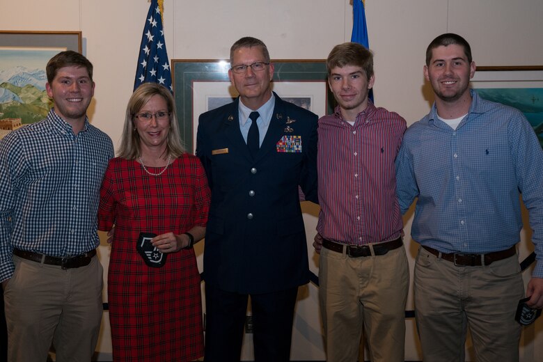 Chief Master Sgt. Mark Mercer celebrates new rank