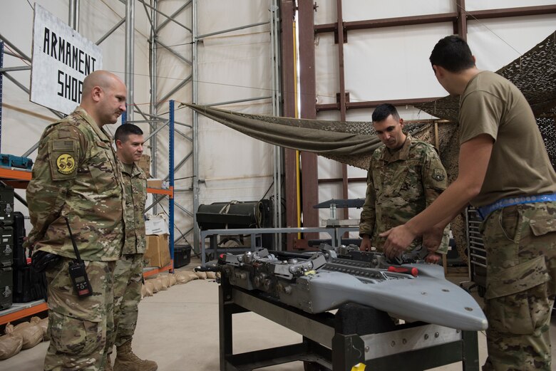 AFCENT Command Chief greets 407 AEG Airmen