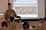 U.S. Army Maj. John Rodriguez, an experienced IO officer, touches on the unification of information-related capabilities in a multi-domain battlefield environment demonstrated in an exercise known as Cyber Blitz 2018.