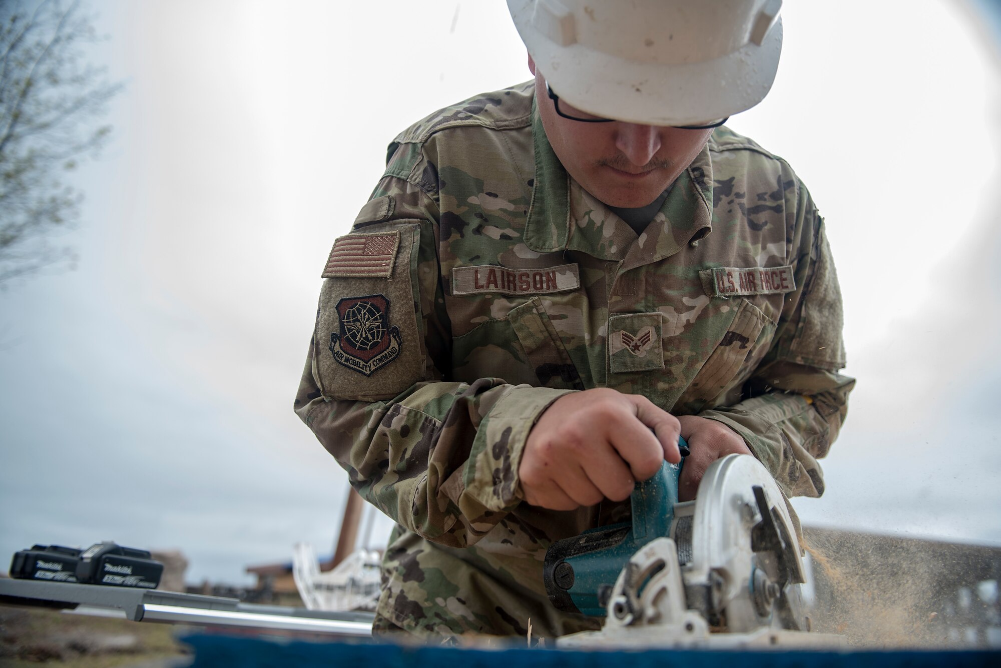 TF Phoenix Airmen repair building roofs