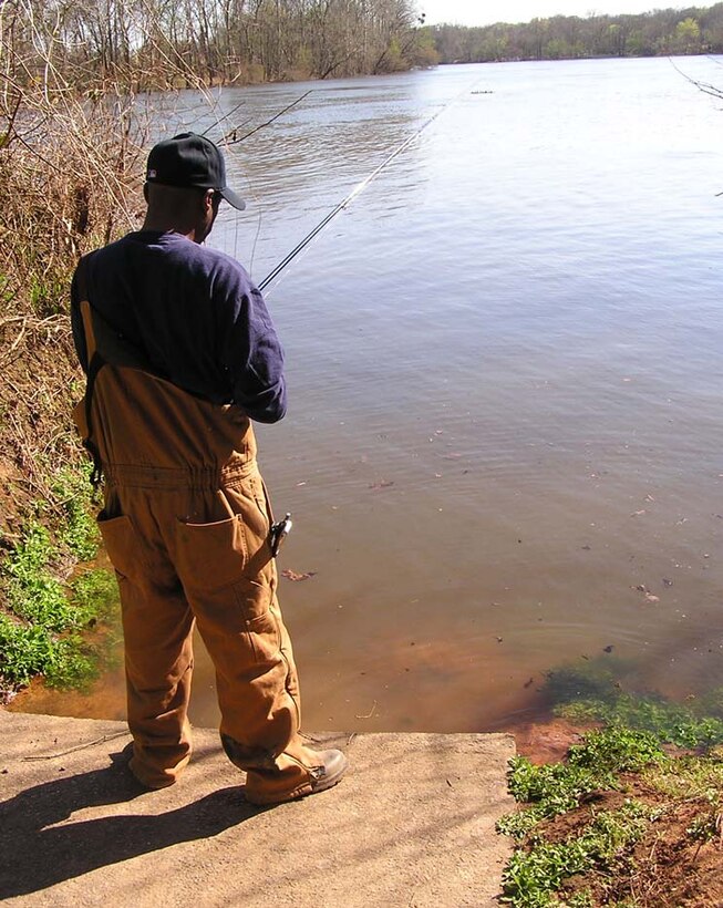 The Savannah River below New Savannah Bluff Lock and Dam is shown during the pulse release. The release caused changes in the river stage and an influx of organic material from a backwater area.