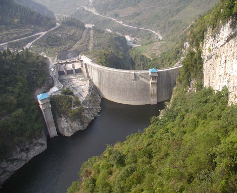 When completed, the Three Gorges Dam on the Yangtze River will be the largest hydroelectric dam in the world.
