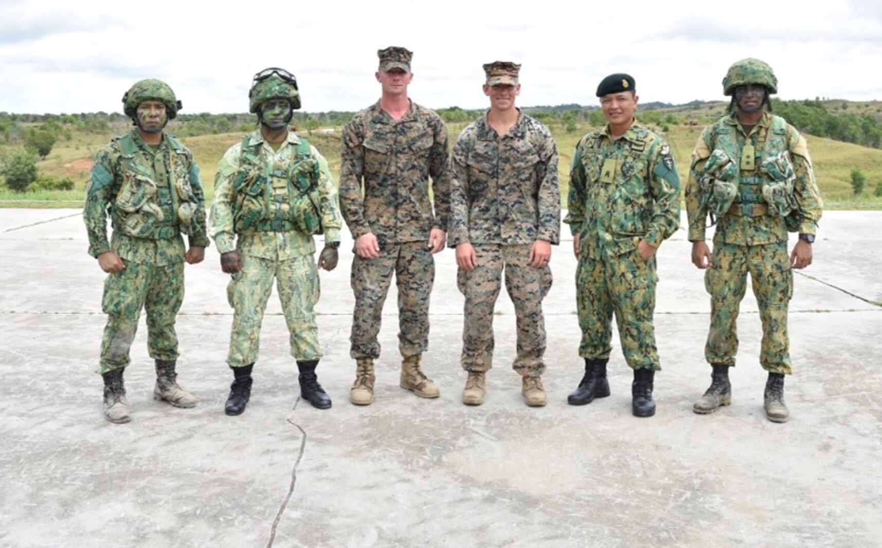 Island Warriors work alongside their Royal Brunei Land Force