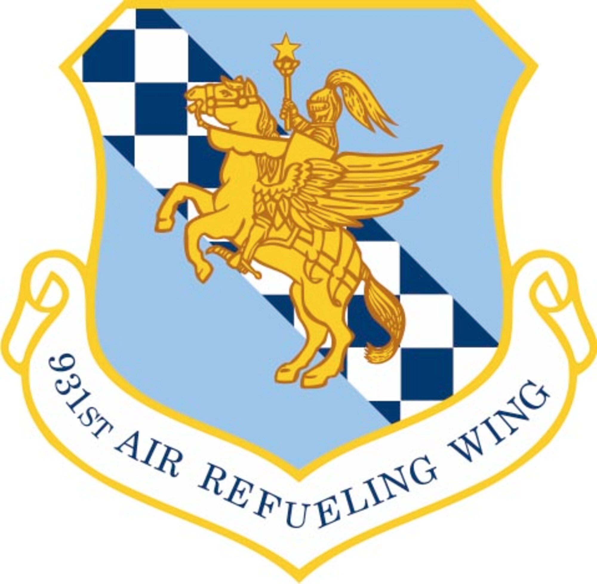 The 931st Air Refueling Wing logo.