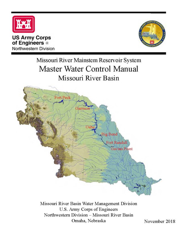 Missouri River Mainstem Reservoir System - Master Water Control Manual - Missouri River Basin 2018 Edition Published November 26, 2018