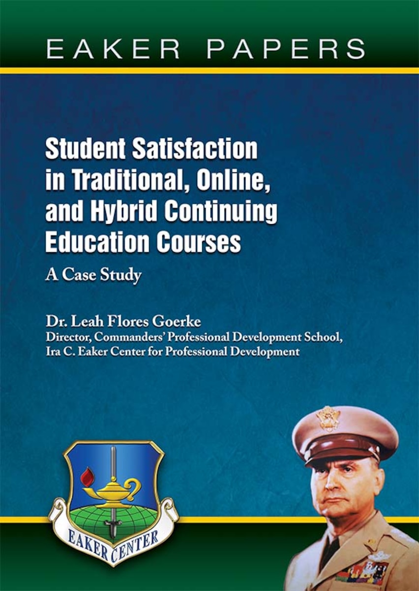 Book Cover - Student Satisfaction in Traditional, Online, and Hybrid Continuing Education Courses