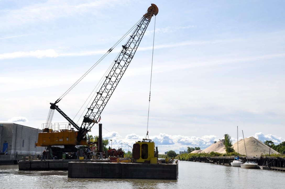 U.S. Army Corps of Engineers, Buffalo District contractor dredges the Buffalo River, September 15, 2011. 

Buffalo Harbor received $12.445 million in fiscal year 2019 Work Plan funding for dredging, repair of the North & South Breakwaters, CDF Repair, and CDF Five-Year External Assessment.