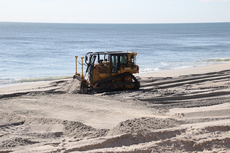 The U.S. Army Corps of Engineers is managing the Manasquan Inlet to Barnegat Inlet Coastal Storm Risk Management project in partnership with New Jersey Department of Environmental Protection and contractor Weeks Marine. The project, once fully completed, will cover approximately 14 miles of coastline along the Barnegat Peninsula and will reduce the risk of storm damages for the communities of Point Pleasant Beach, Bay Head, Mantoloking, Brick Township, Toms River Township, Lavallette, Seaside Heights, Seaside Park, and Berkeley Township. More than 11 million cubic yards of sand will be dredged from approved borrow areas and pumped through a series of pipes onto the beaches of the municipalities.