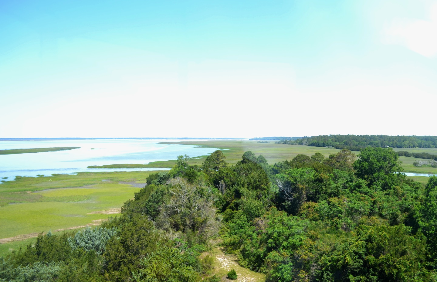 Overlooking Doboy Sound Salt Marsh, Sapelo Island, Georgia.