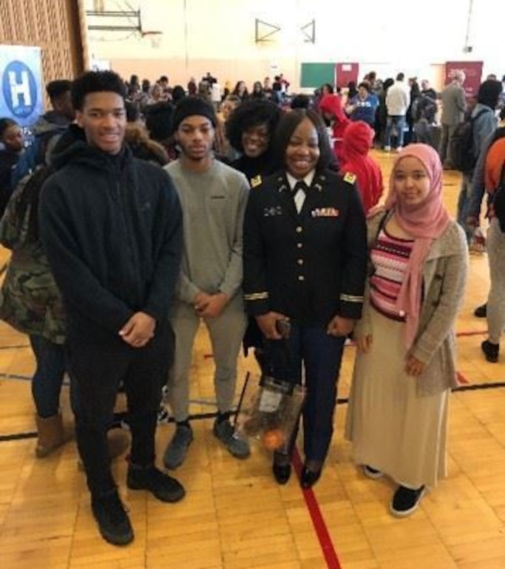 U.S. Army Reserve Maj. LaShawnda Davis, Force Development Officer with the 364th Sustainment Command (Expeditionary), shared her experience as a military officer and graduate of Texas Southern University during Black College Expo in Seattle, Washington. A native of Gary, Indiana, Davis participated in two HBCU panel discussions and emphasized character, values, respecting the idea of higher education and making academics a priority during Q&A with college-bound students.