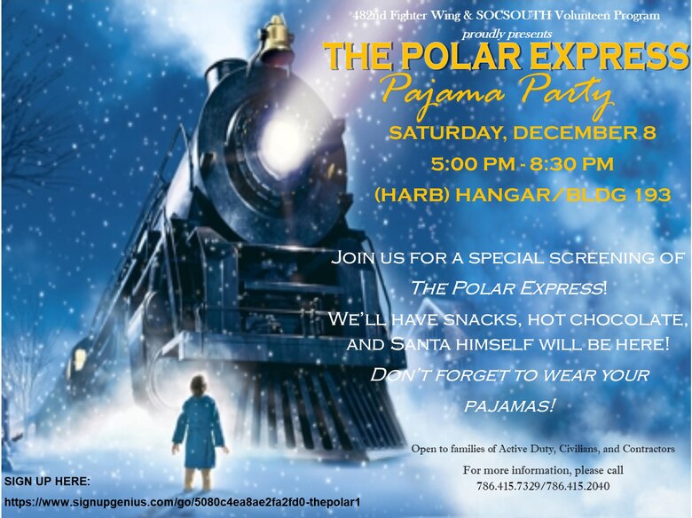 Polar Express Pajama Party > Homestead Air Reserve Base > Article Display