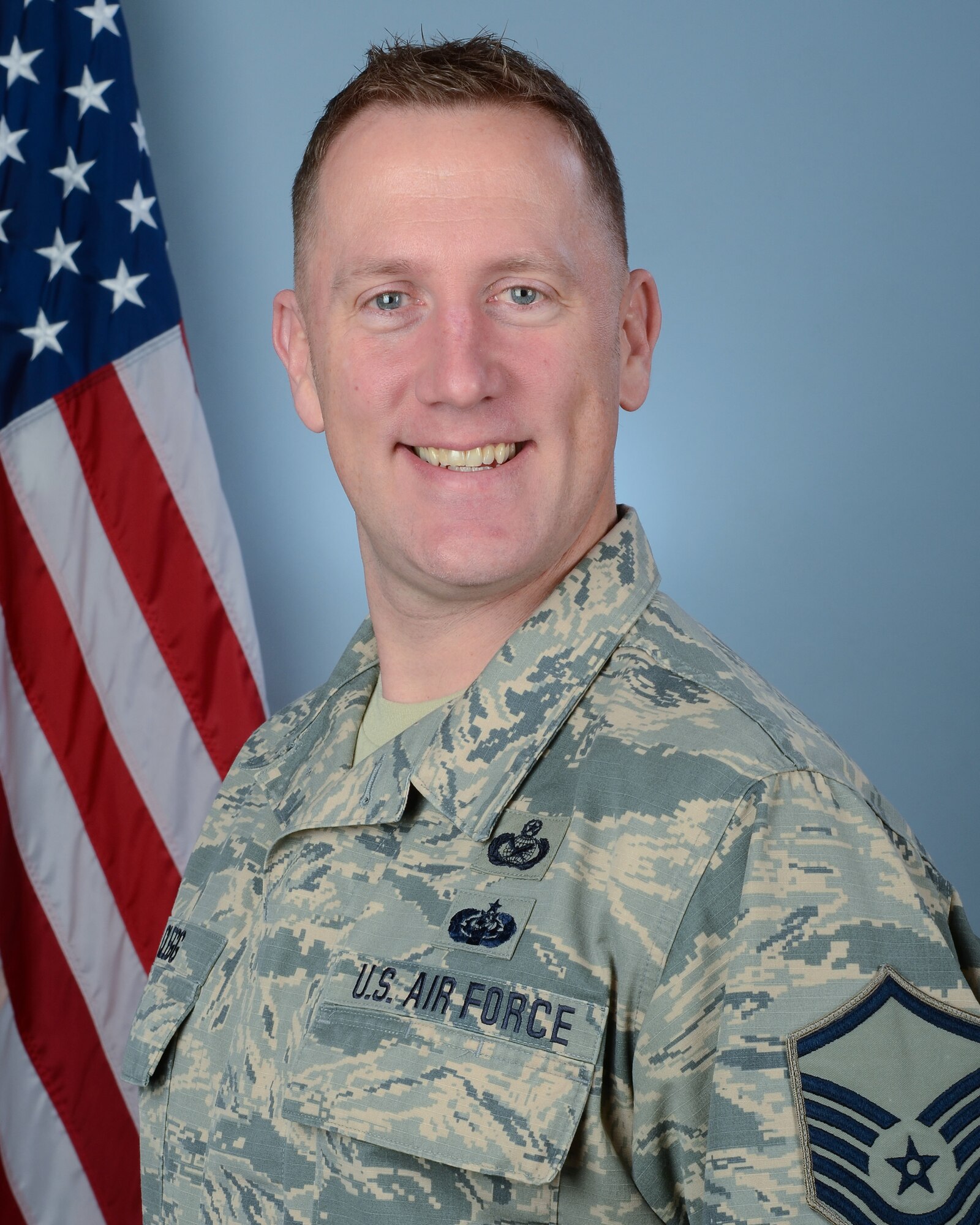U.S. Air Force Master Sgt. Carl Clegg, a broadcast journalist assigned to 169th Fighter Wing, at McEntire Joint National Guard Base, S.C, March 3, 2018. He was selected as the 169th Fighter Wing's Senior NCO-traditional for 2017. (U.S. Air National Guard photo by Senior Airman Megan Floyd)