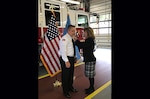 Rick Ferrell with wife at promotion ceremony