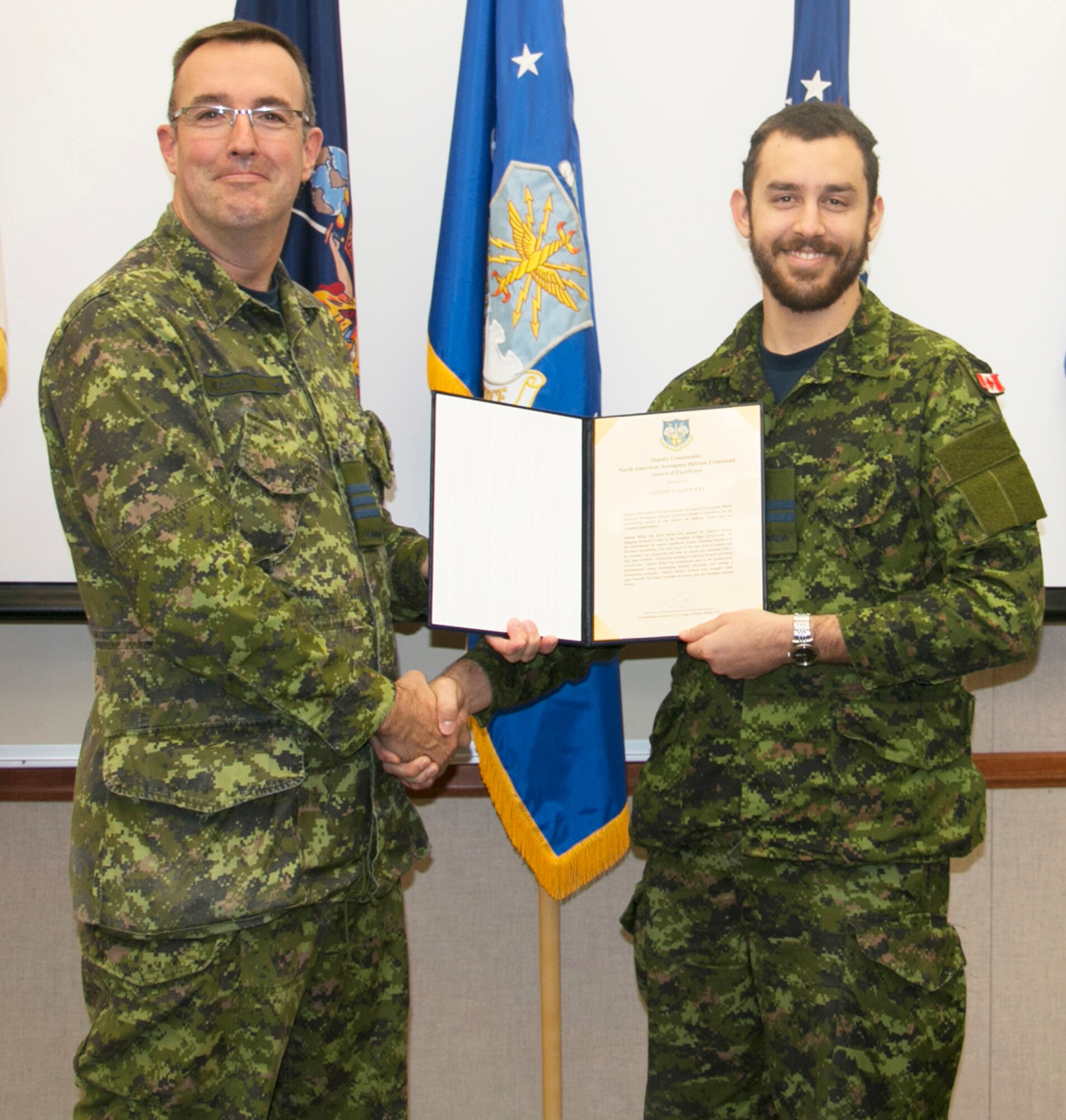 Wiley Receives Deputy NORAD Commander Award