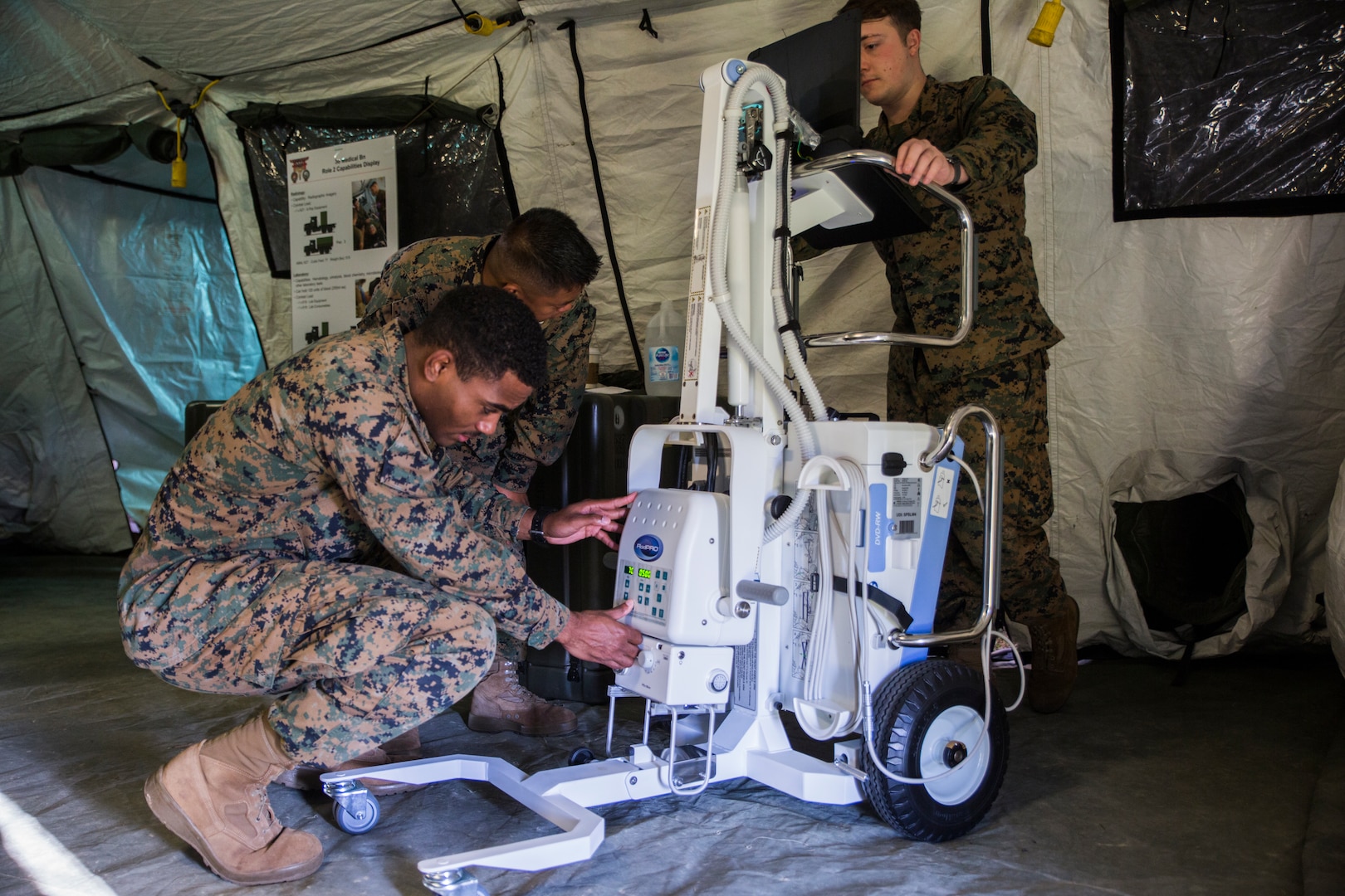 Capabilities on display | 3rd Medical Battalion establishes Role II facilities