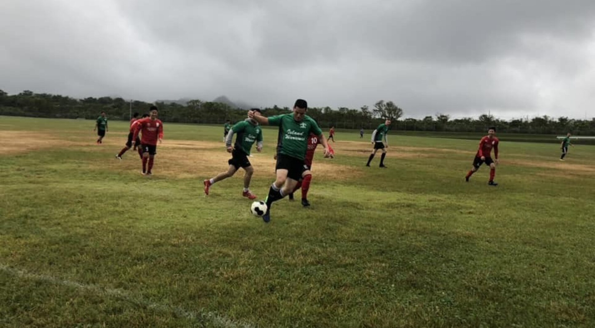 The Island Warrior soccer team plays professional Okinawan soccer team from Northern Okinawa