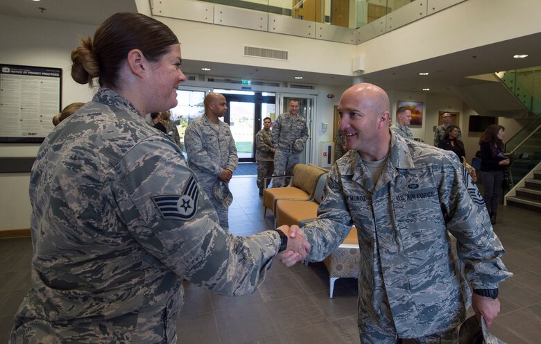 3rd Air Force Leadership visits 501st Combat Support Wing