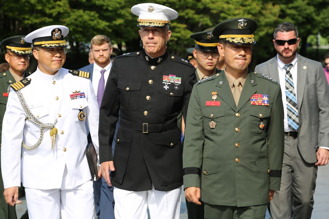 Wreath Laying at Korean War Veterans Memorial